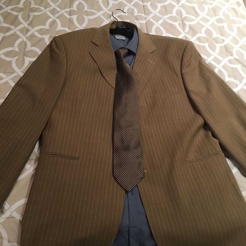 Full suit with button up and tie